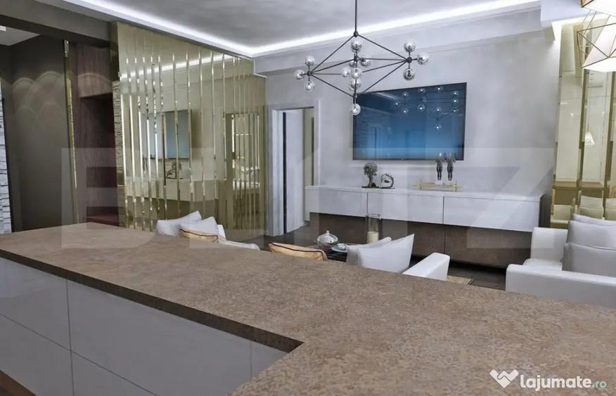 Apartament cu 3 camere decomandat, mobilat în Burdujeni