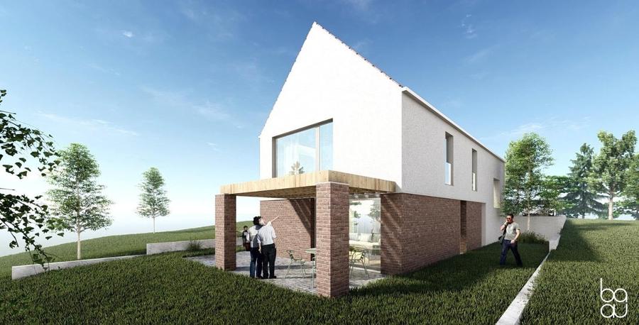 Casă individuală cu 4 camere cu Teren 586 Mp în Corușu