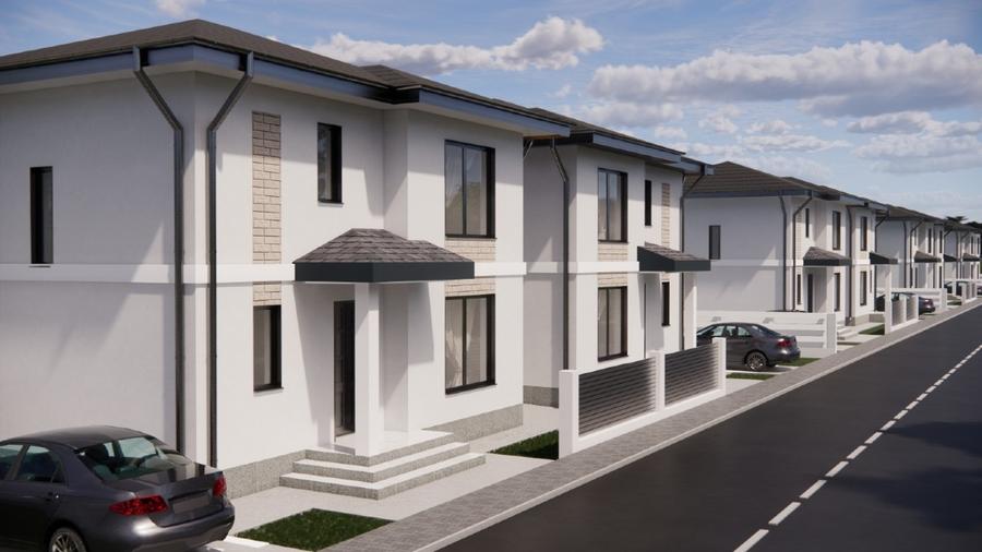 Casă individuală cu 4 camere cu Canalizare în Horpaz