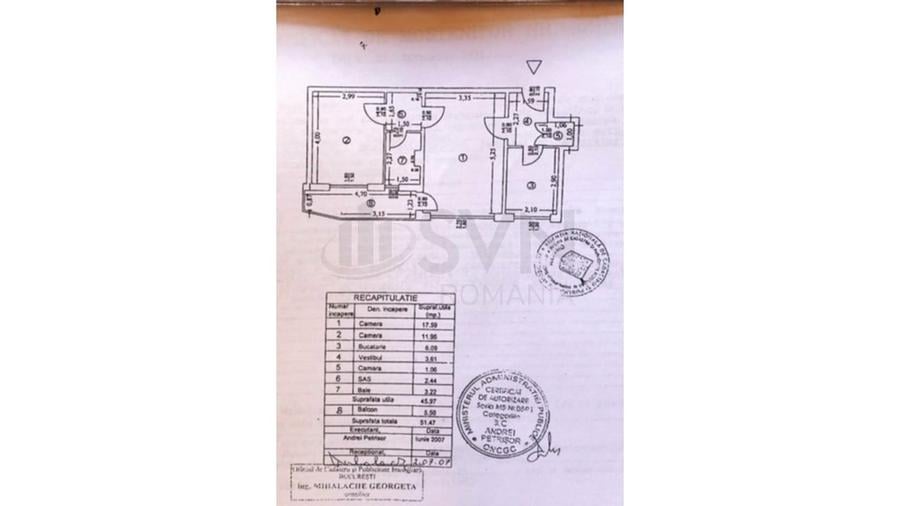 Apartament cu 2 camere semidecomandat în Tei