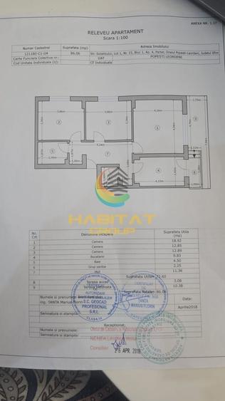 Apartament 3 camere cu gradina. mutare imediata, metrou - 4