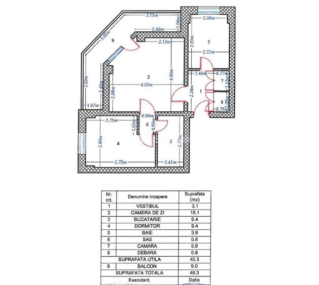 Proprietar, inchiriez apartament 2 camere, balcon, Drumul Taberei