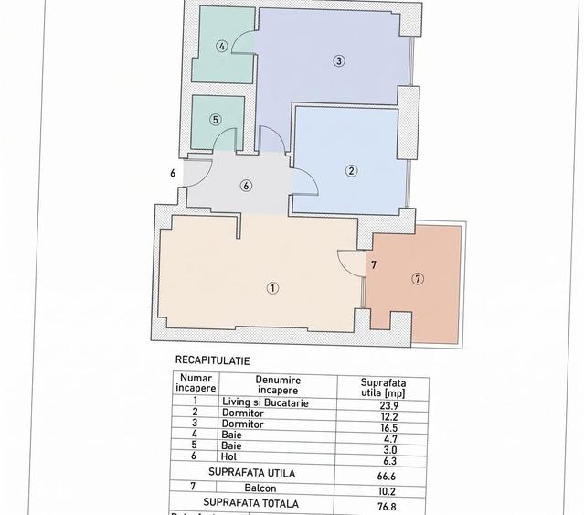 Apartament cu 3 camere în Pipera