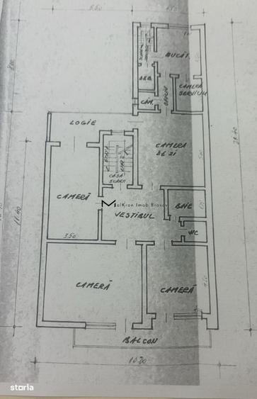 Apartament cu 4 camere în Centrul Istoric