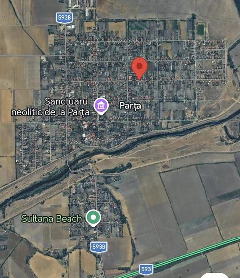 Teren de 1791 mp, în Parța