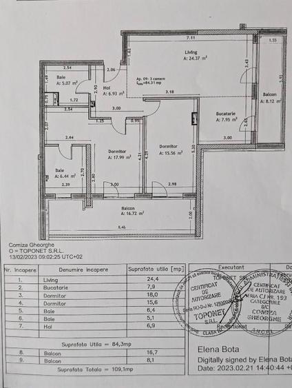 Apartament cu 3 camere decomandat, mobilat în Zorilor