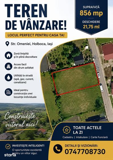 Teren intravilan de vanzare in Iasi amplasat in comuna Holboca- Orzeni - 3
