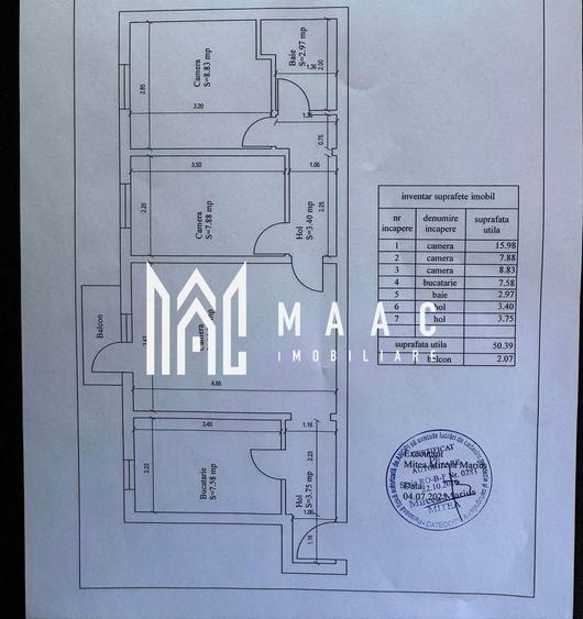 Apartament cu 3 camere semidecomandat, mobilat în Cedonia