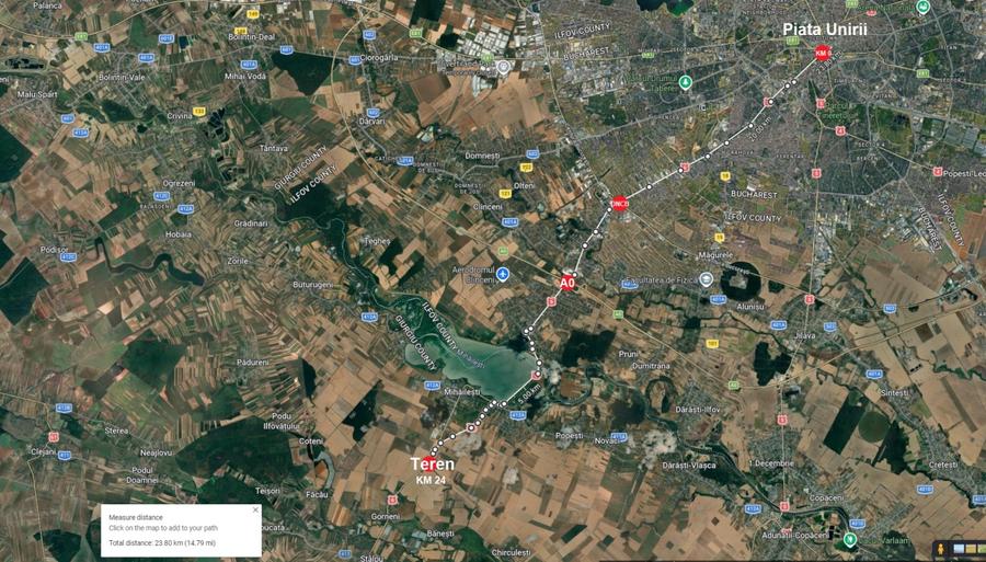 Teren Construcții intravilan de 24108 mp, în Mihăilești