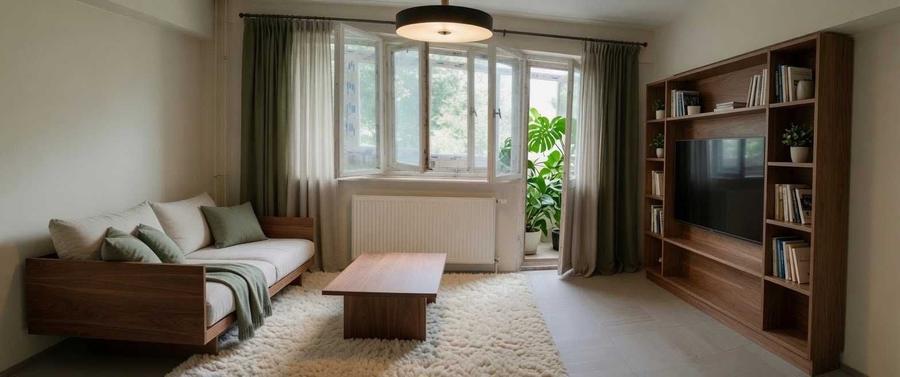 Apartament cu 3 camere decomandat în Central