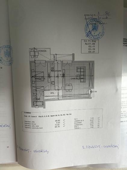 Apartament cu 2 camere decomandat în Central