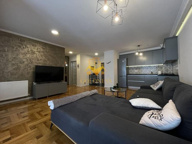 Apartament cu 2 camere semidecomandat, mobilat în Bună Ziua