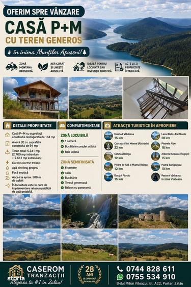 Casă cu 4 camere în Vișagu