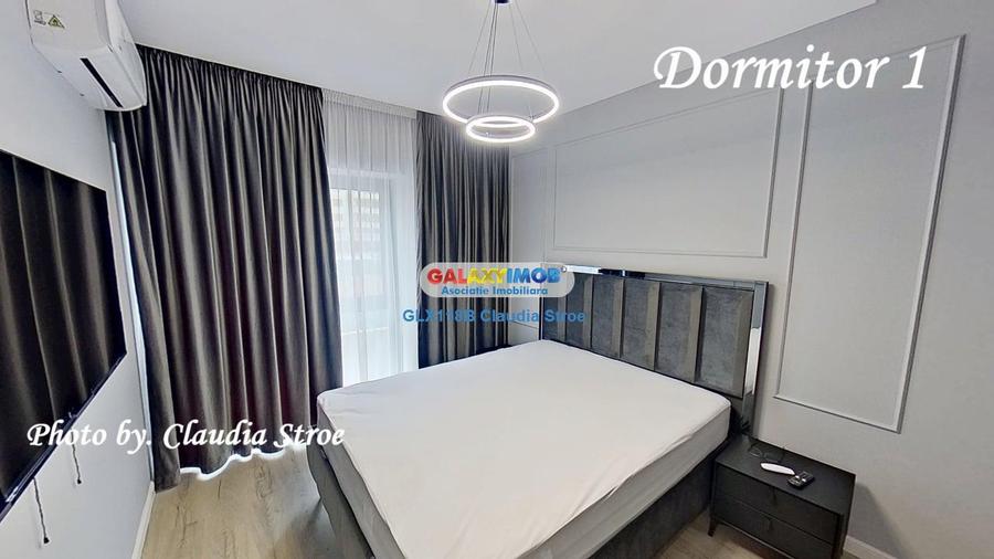 Apartament cu 3 camere semidecomandat, mobilat în Pipera