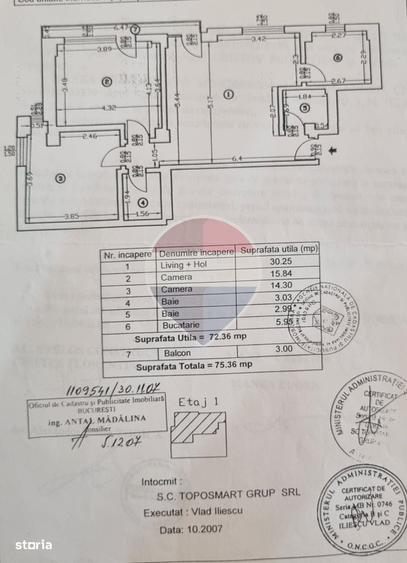 Apartament cu 3 camere în Dorobanți