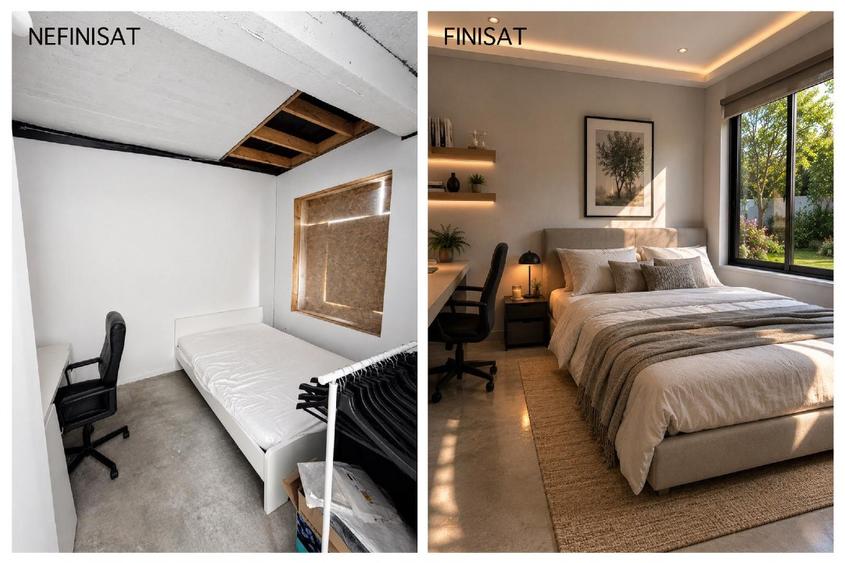 Casă cu 2 camere cu Teren 80 Mp în Săbăreni