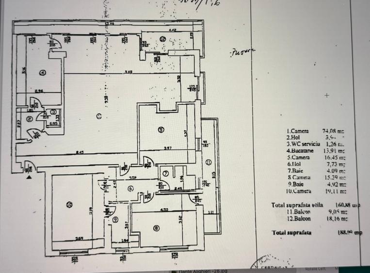 Apartament cu 4 camere decomandat în Primăverii