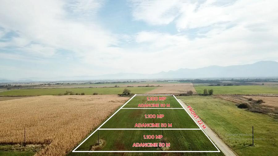 Teren agricol extravilan de 1100 mp, în Codlea