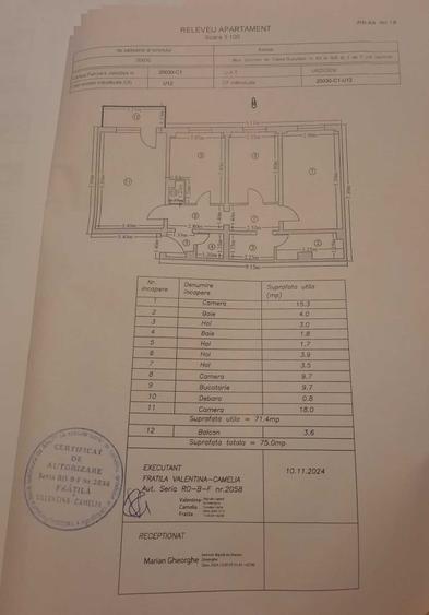 Apartament cu 3 camere decomandat în Urziceni