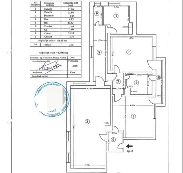 Apartament cu 3 camere decomandat în Foișorul de Foc