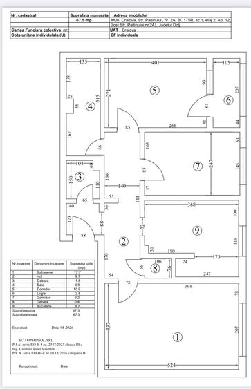 Apartament cu 3 camere decomandat în Craiovița Nouă