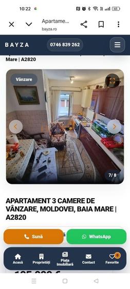 Apartament cu 3 camere decomandat în Central