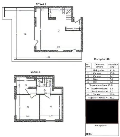 Apartament cu 3 camere decomandat în Nord