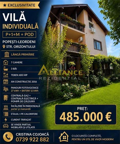 Casă cu 7 camere cu Teren 400 Mp în Central