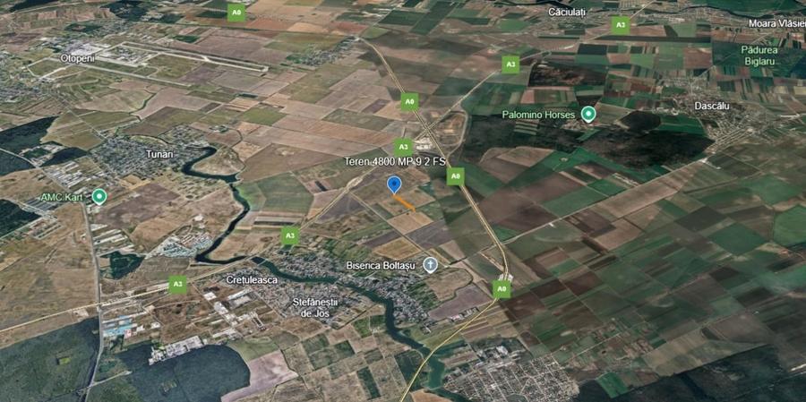 Teren agricol intravilan de 4800 mp, în Ștefăneștii de Jos