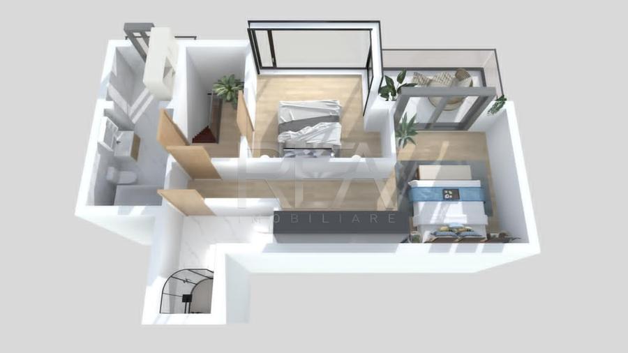 Apartament cu 4 camere decomandat în Moșilor