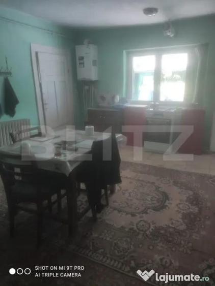 Casa 2 camere, 124mp utili, teren imprejmuit 3500mp, comuna - 9
