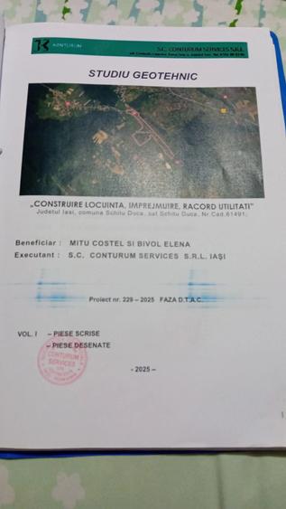 Teren de 1000 mp, în Schitu Duca