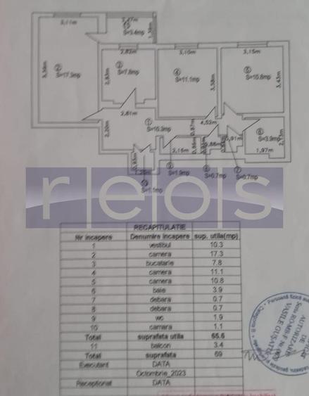 Apartament cu 3 camere decomandat, mobilat în Dristor
