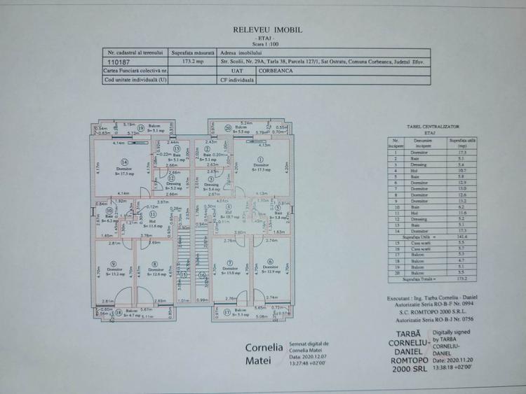 Duplex cu 5 camere cu Teren 256 Mp în Corbeanca