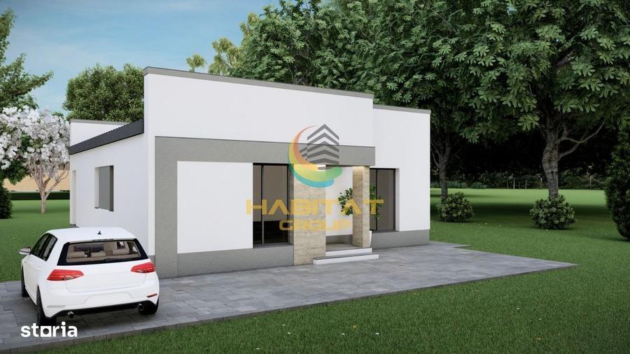 Casa individuala pe un singur nivel- teren 500mp - 3