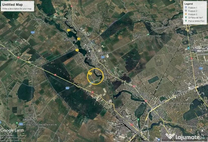 Teren de 35264 mp, în Buftea
