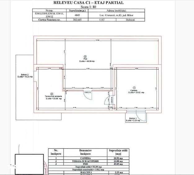 Casă cu 5 camere cu Teren 4845 Mp în Dobrești