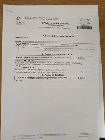 Teren spa?ios in zona Dragomirna- oportunitate investi?ie construc?ie - 9