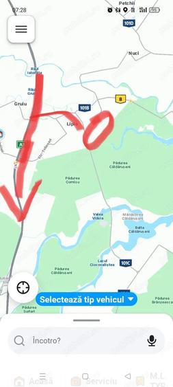 Teren de 500 mp, în Gruiu