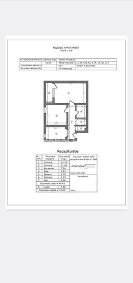 Apartament cu 2 camere decomandat în Titan