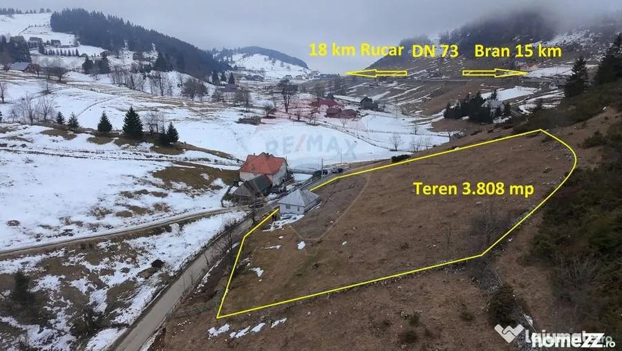 Teren de 3808 mp, în Fundata