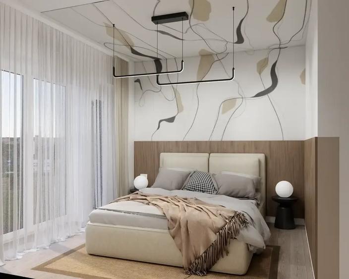 Apartament cu 3 camere semidecomandat, mobilat în Voluntari