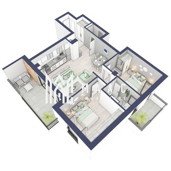 Apartament cu 3 camere în Turnișor