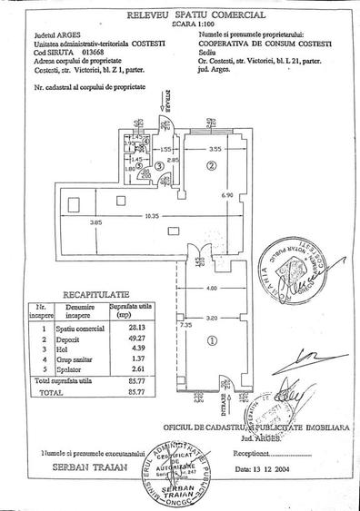 Inchiriere spatiu Costesti-Arges