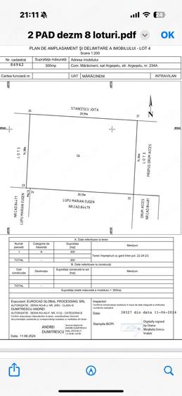 Teren pentru casa Maracineni-Arge?elu 300m2 - 1