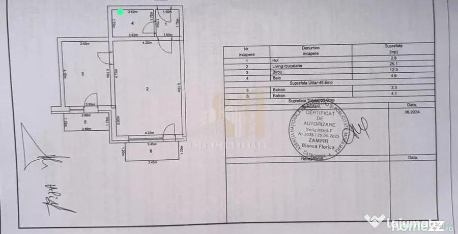 Apartament cu 2 camere semidecomandat în Sânpetru