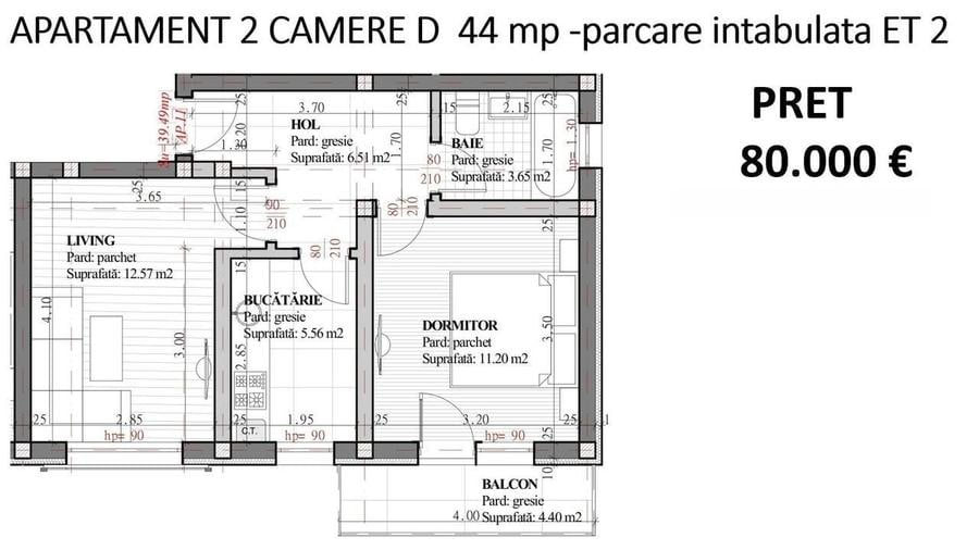 IASI - LUNCA CETATUII - Apartament cu 1 camera in bloc nou + parcare - 14