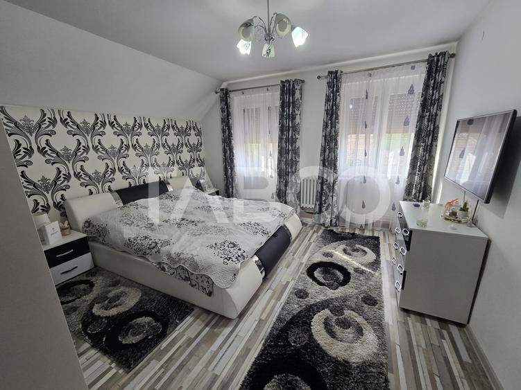 Casa mobilata de vanzare 150 mpu teren 450 mp garaj Piata Cluj Sibiu - 4
