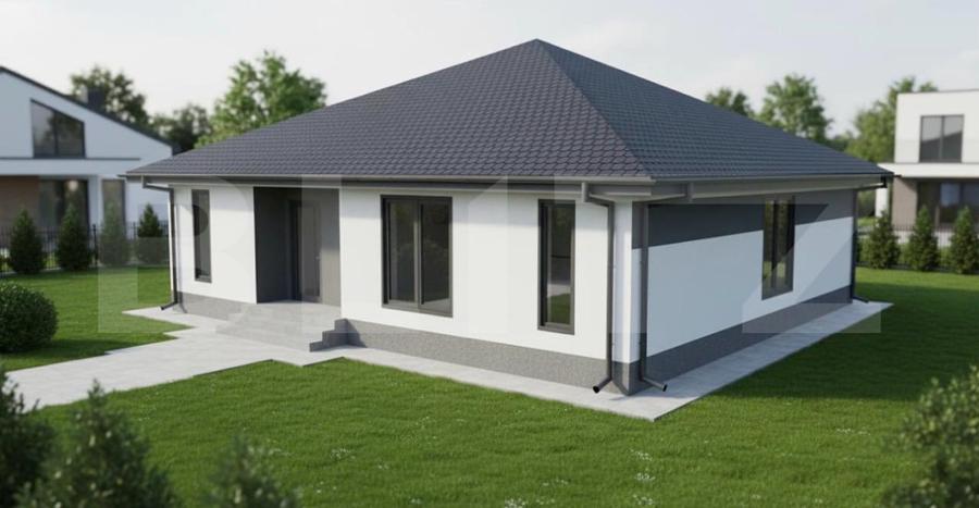 Casă individuală cu 4 camere cu Teren 500 Mp în Tărlungeni