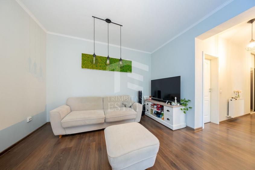 Apartament cu 2 camere decomandat, mobilat în Sânpetru